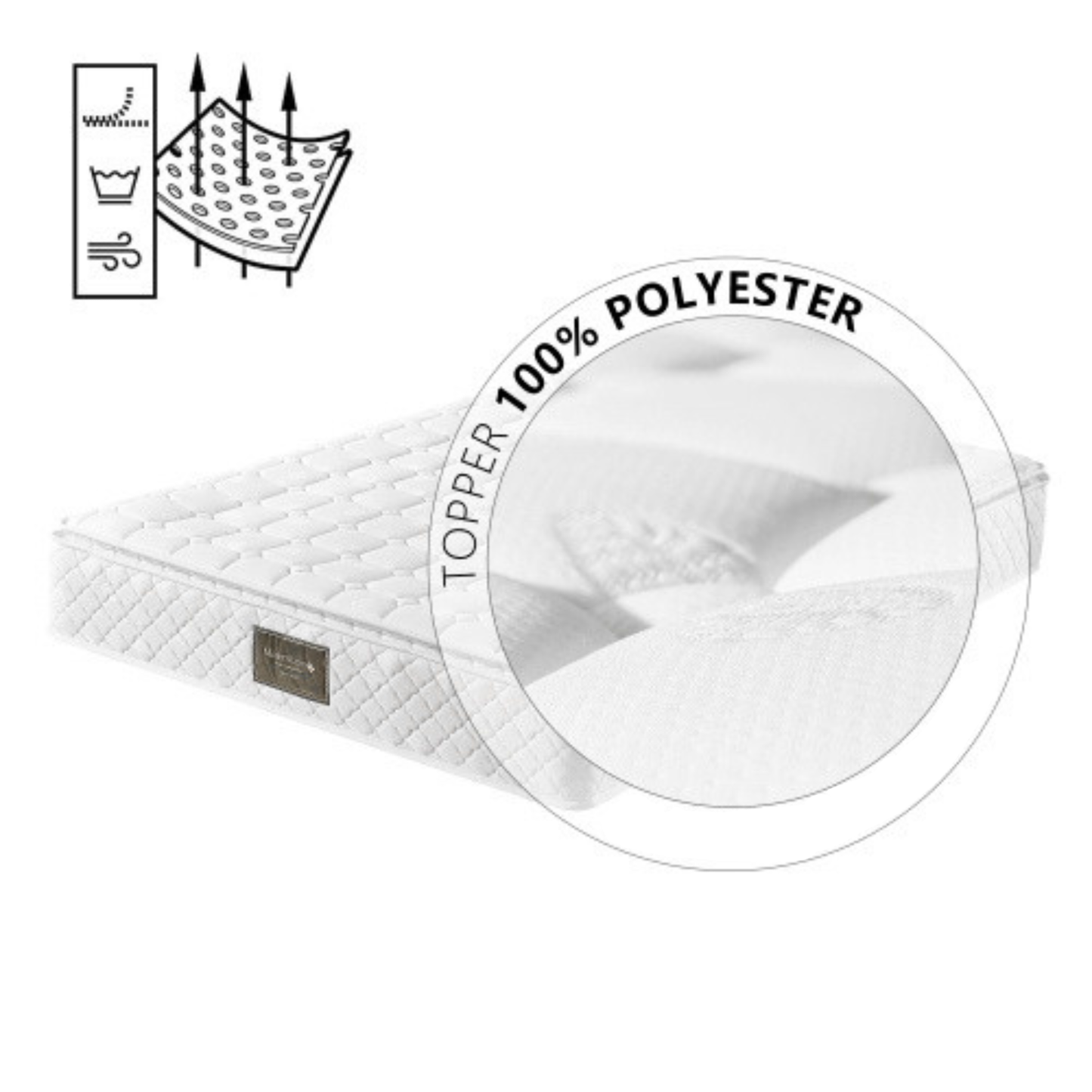 Gestoffeerd Tweepersoons Opbergbed 140x200 cm met Liftfunctie en USB – Modern & Praktisch - Inclusief matras